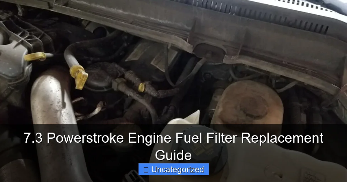 7.3 Powerstroke Engine Fuel Filter Replacement Guide - content2 visual guide