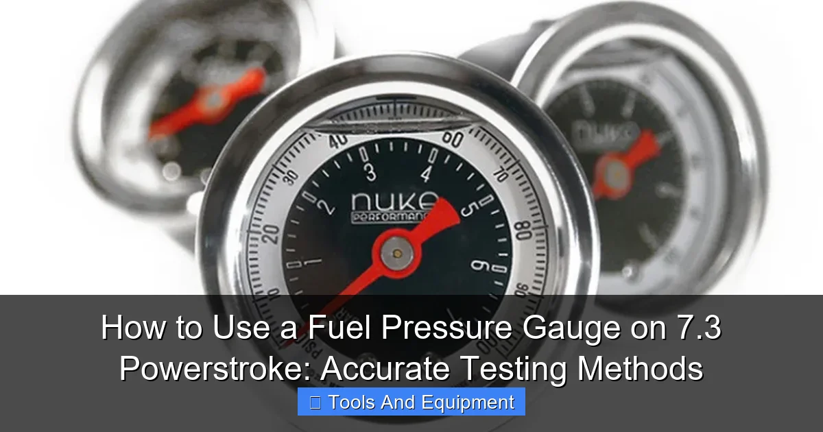 How to Use a Fuel Pressure Gauge on 7.3 Powerstroke: Accurate Testing Methods - content1 visual guide