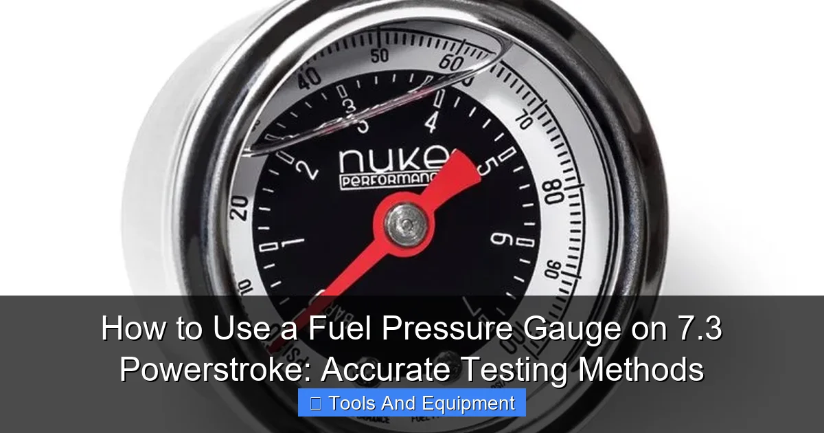 How to Use a Fuel Pressure Gauge on 7.3 Powerstroke: Accurate Testing Methods - content2 visual guide