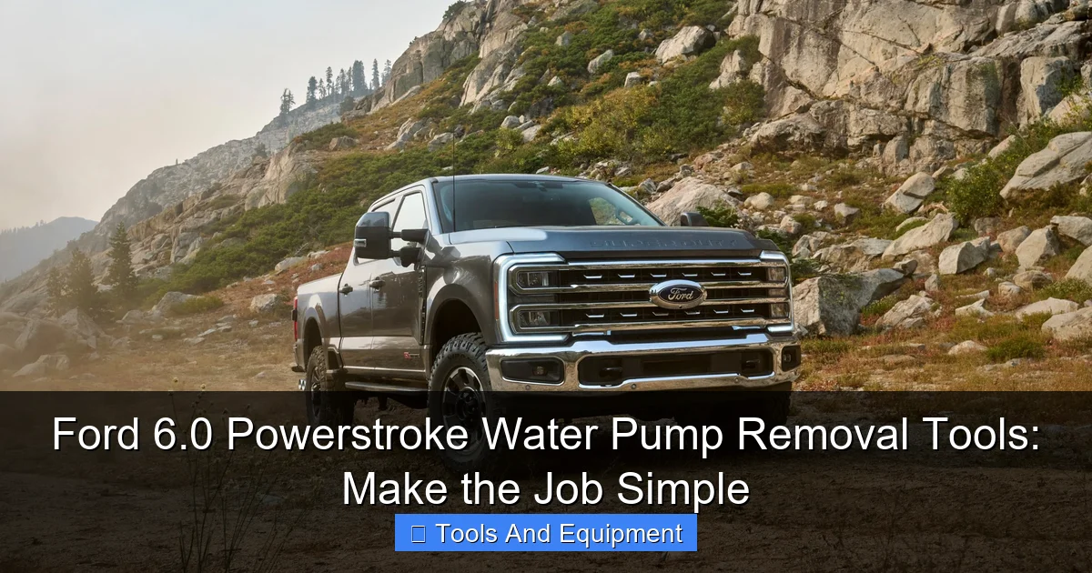 Ford 6.0 Powerstroke Water Pump Removal Tools: Make the Job Simple - content1 visual guide