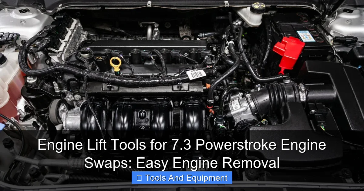 Engine Lift Tools for 7.3 Powerstroke Engine Swaps: Easy Engine Removal - content1 visual guide