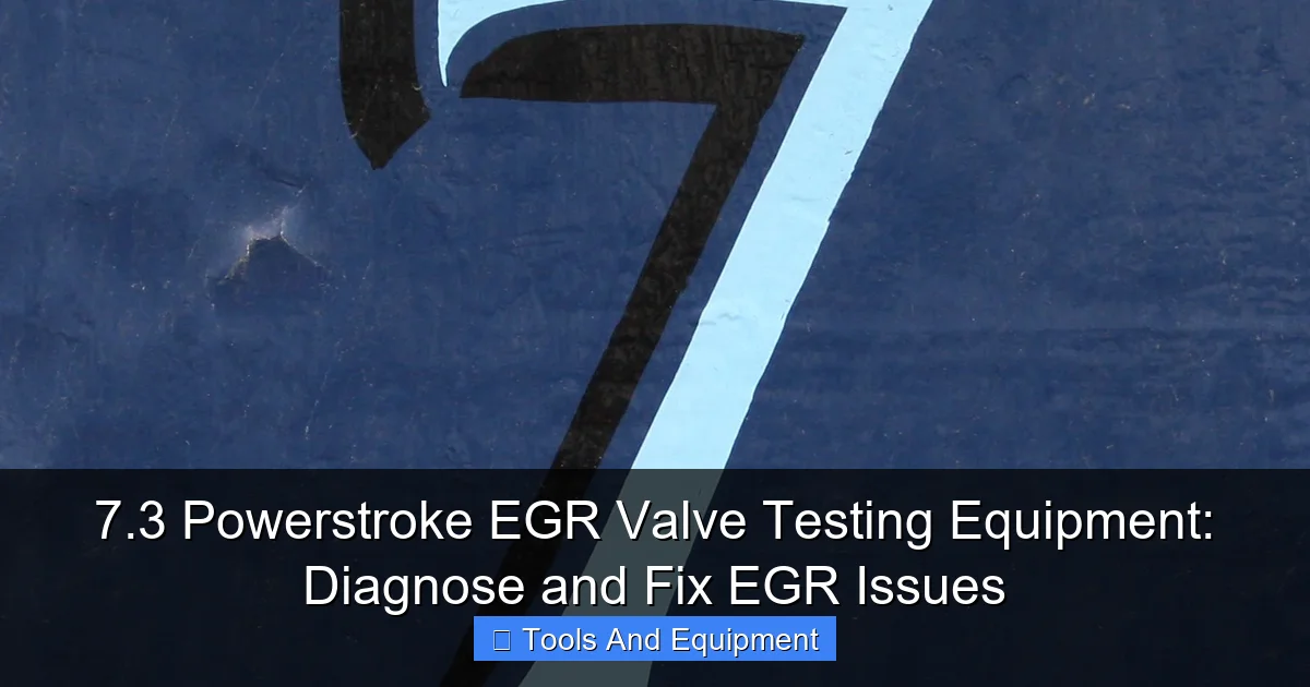 7.3 Powerstroke EGR Valve Testing Equipment: Diagnose and Fix EGR Issues - content1 visual guide