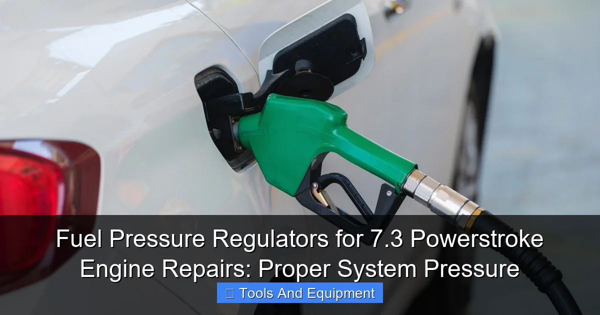 Fuel Pressure Regulators for 7.3 Powerstroke Engine Repairs: Proper System Pressure - content1 visual guide