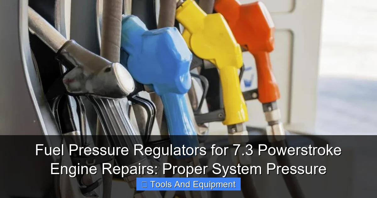 Fuel Pressure Regulators for 7.3 Powerstroke Engine Repairs: Proper System Pressure - content2 visual guide