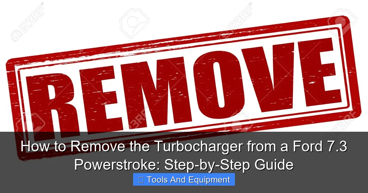 How to Remove the Turbocharger from a Ford 7.3 Powerstroke: Step-by-Step Guide - content1 visual guide