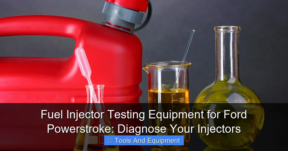 Fuel Injector Testing Equipment for Ford Powerstroke: Diagnose Your Injectors - content2 visual guide