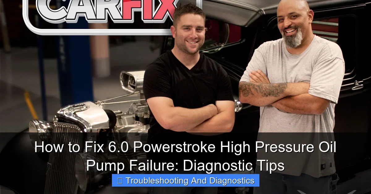 How to Fix 6.0 Powerstroke High Pressure Oil Pump Failure: Diagnostic Tips - content1 visual guide