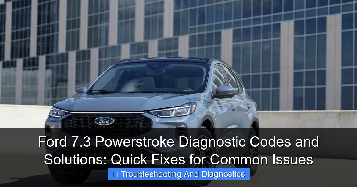 Ford 7.3 Powerstroke Diagnostic Codes and Solutions: Quick Fixes for Common Issues - content1 visual guide