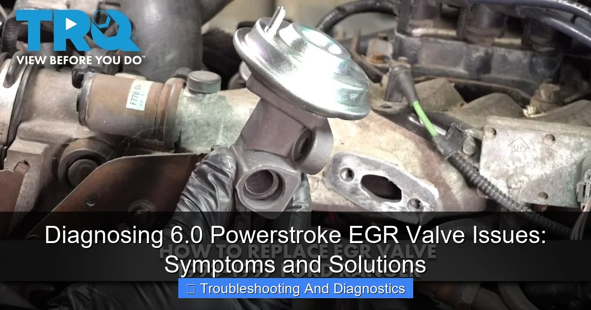 Diagnosing 6.0 Powerstroke EGR Valve Issues: Symptoms and Solutions - content1 visual guide
