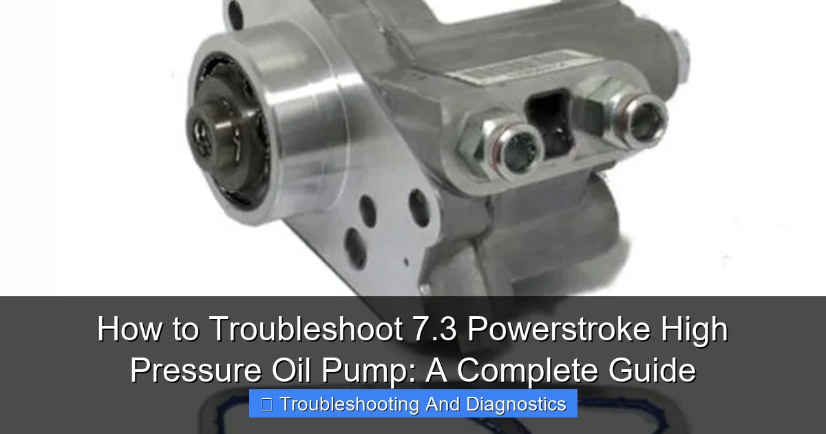 How to Troubleshoot 7.3 Powerstroke High Pressure Oil Pump: A Complete Guide - content1 visual guide