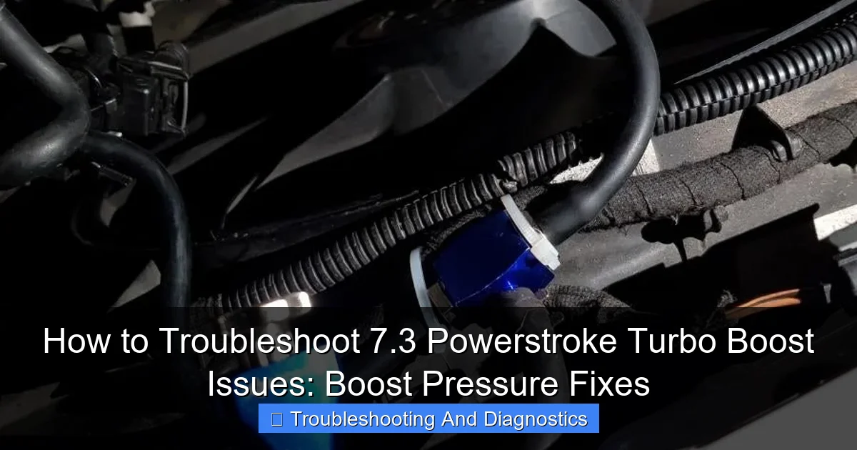 How to Troubleshoot 7.3 Powerstroke Turbo Boost Issues: Boost Pressure Fixes - content1 visual guide