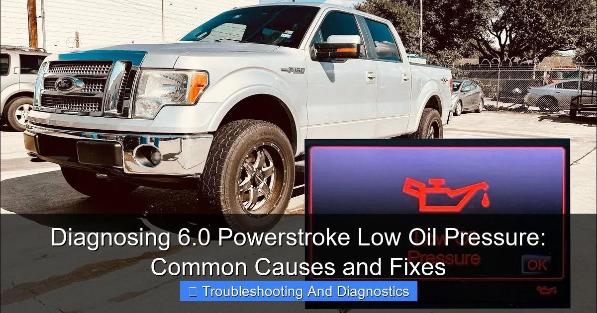 Diagnosing 6.0 Powerstroke Low Oil Pressure: Common Causes and Fixes - content1 visual guide