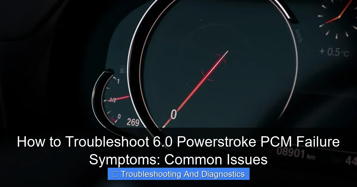 How to Troubleshoot 6.0 Powerstroke PCM Failure Symptoms: Common Issues - content1 visual guide