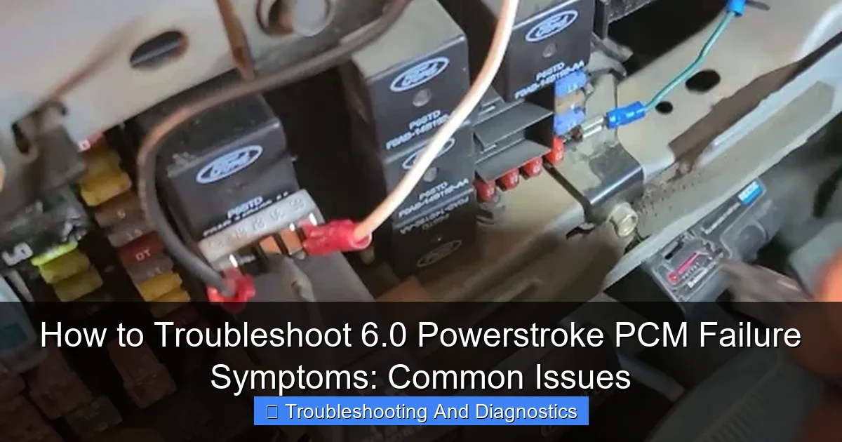 How to Troubleshoot 6.0 Powerstroke PCM Failure Symptoms: Common Issues - content2 visual guide
