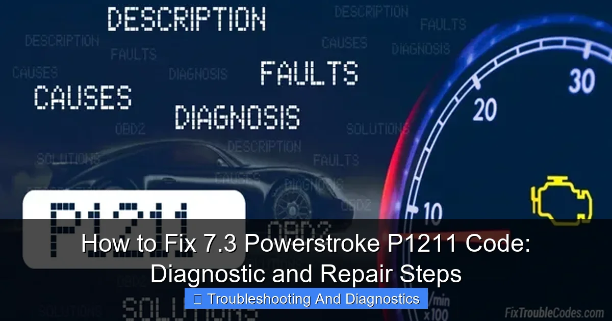 How to Fix 7.3 Powerstroke P1211 Code: Diagnostic and Repair Steps - content1 visual guide