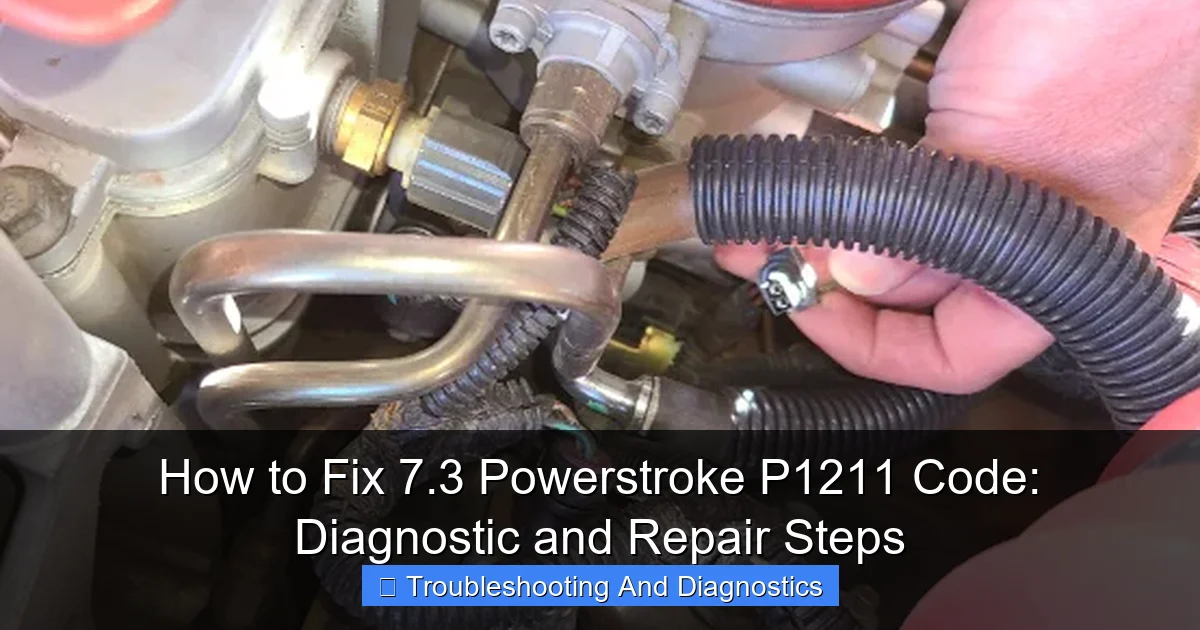 How to Fix 7.3 Powerstroke P1211 Code: Diagnostic and Repair Steps - content2 visual guide