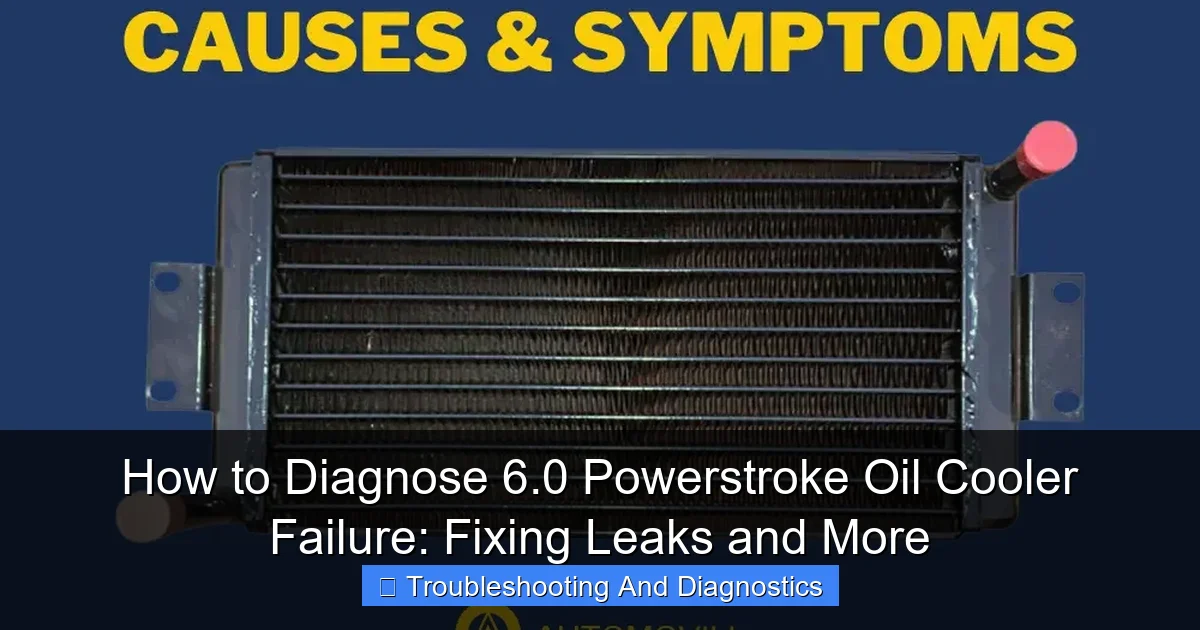 How to Diagnose 6.0 Powerstroke Oil Cooler Failure: Fixing Leaks and More - content1 visual guide