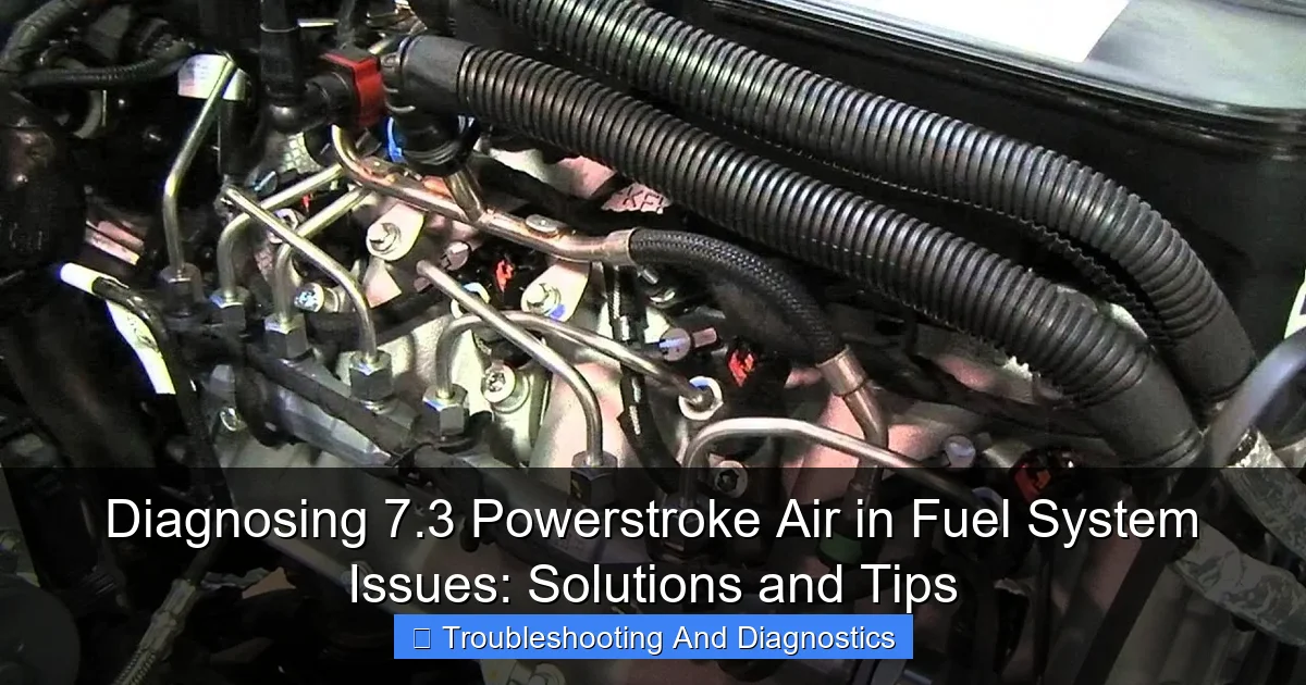 Diagnosing 7.3 Powerstroke Air in Fuel System Issues: Solutions and Tips - content2 visual guide