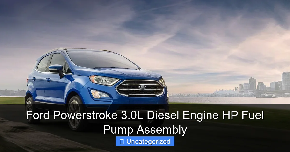 Ford Powerstroke 3.0L Diesel Engine HP Fuel Pump Assembly - content1 visual guide