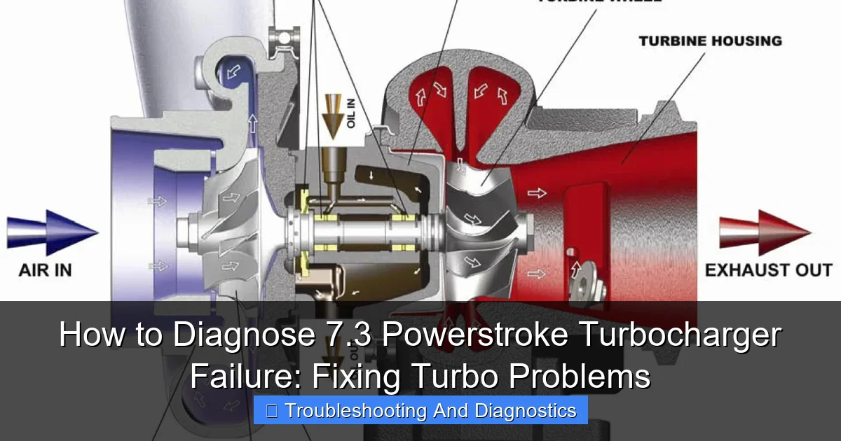 How to Diagnose 7.3 Powerstroke Turbocharger Failure: Fixing Turbo Problems - content1 visual guide