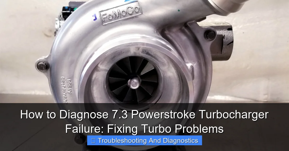 How to Diagnose 7.3 Powerstroke Turbocharger Failure: Fixing Turbo Problems - content2 visual guide