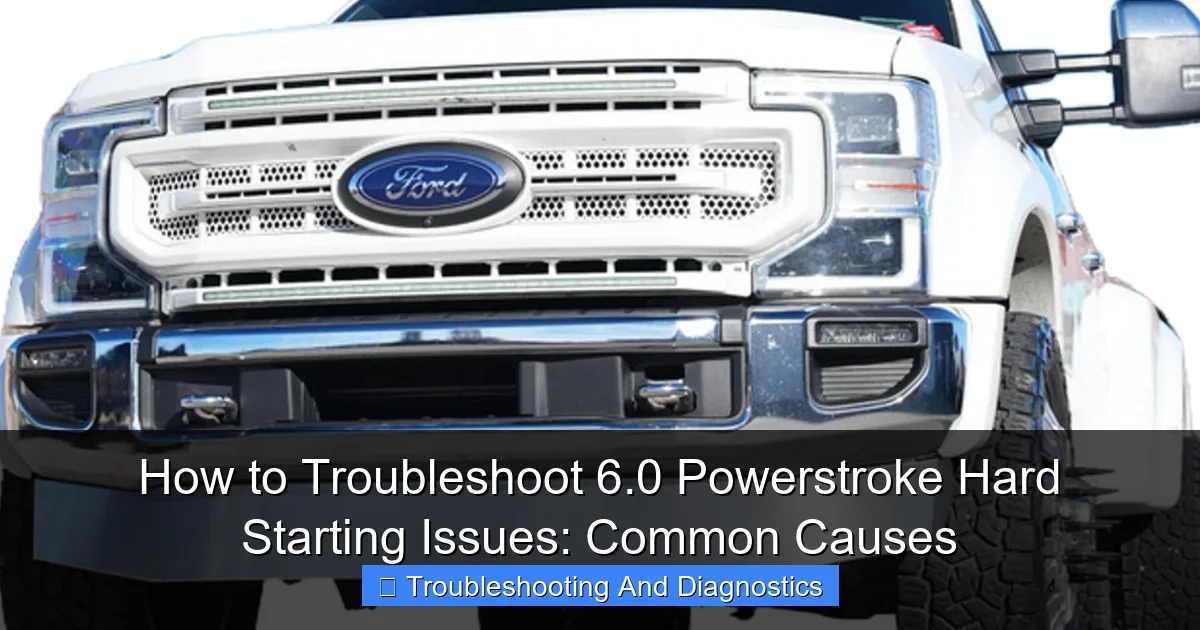 How to Troubleshoot 6.0 Powerstroke Hard Starting Issues: Common Causes - content1 visual guide