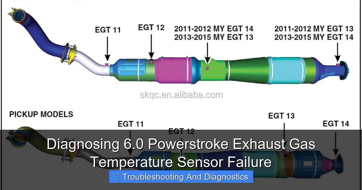 Diagnosing 6.0 Powerstroke Exhaust Gas Temperature Sensor Failure - content1 visual guide