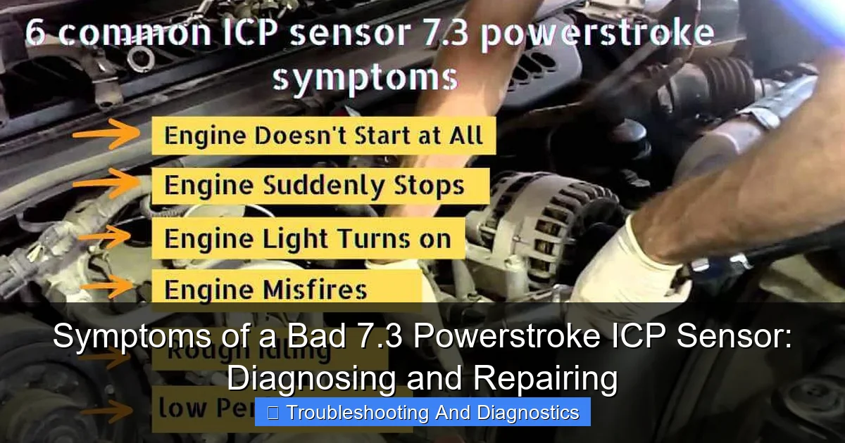 Symptoms of a Bad 7.3 Powerstroke ICP Sensor: Diagnosing and Repairing - content1 visual guide