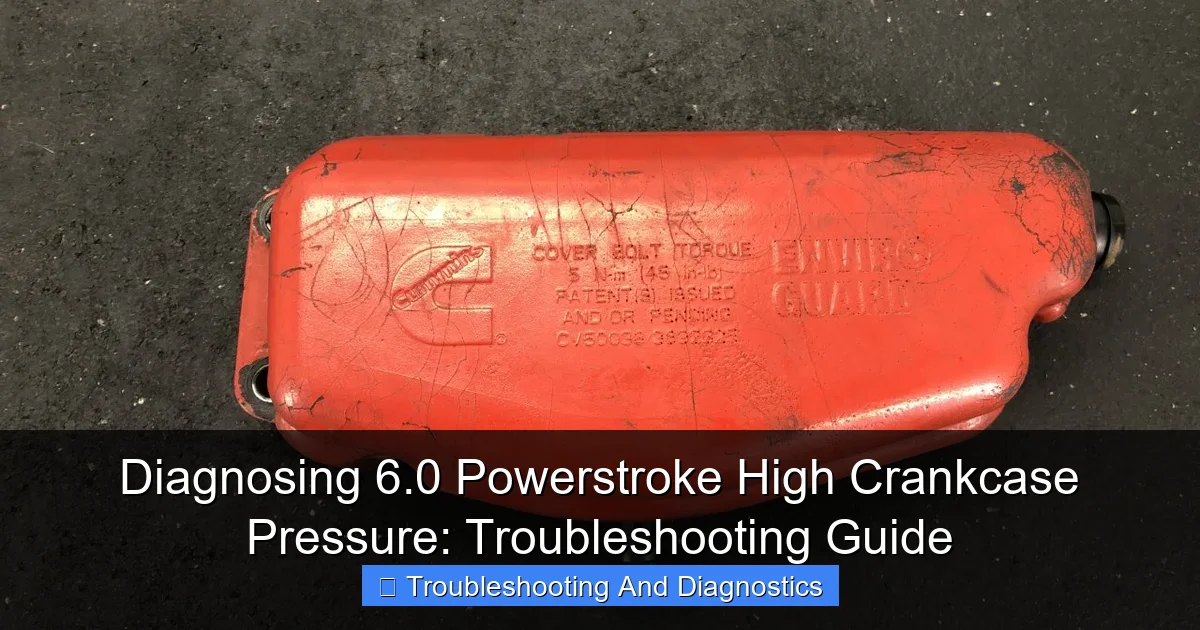 Diagnosing 6.0 Powerstroke High Crankcase Pressure: Troubleshooting Guide - content2 visual guide