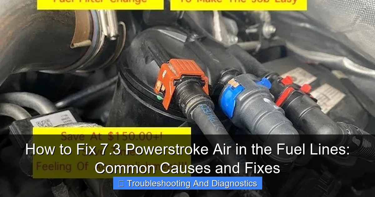 How to Fix 7.3 Powerstroke Air in the Fuel Lines: Common Causes and Fixes - content1 visual guide