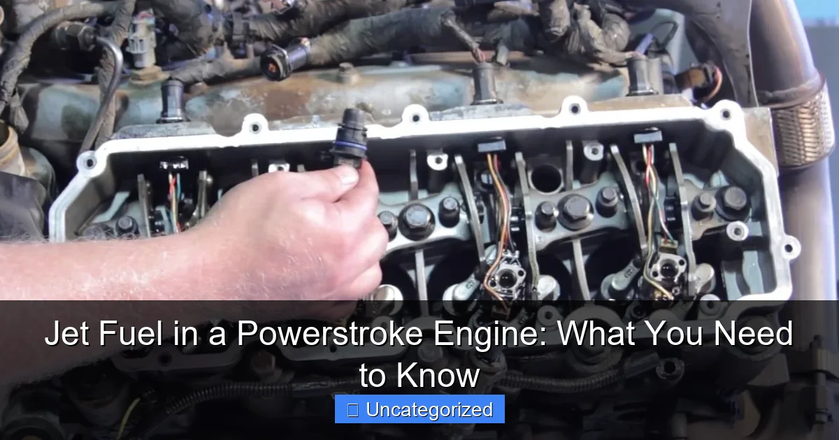 Jet Fuel in a Powerstroke Engine: What You Need to Know - content1 visual guide