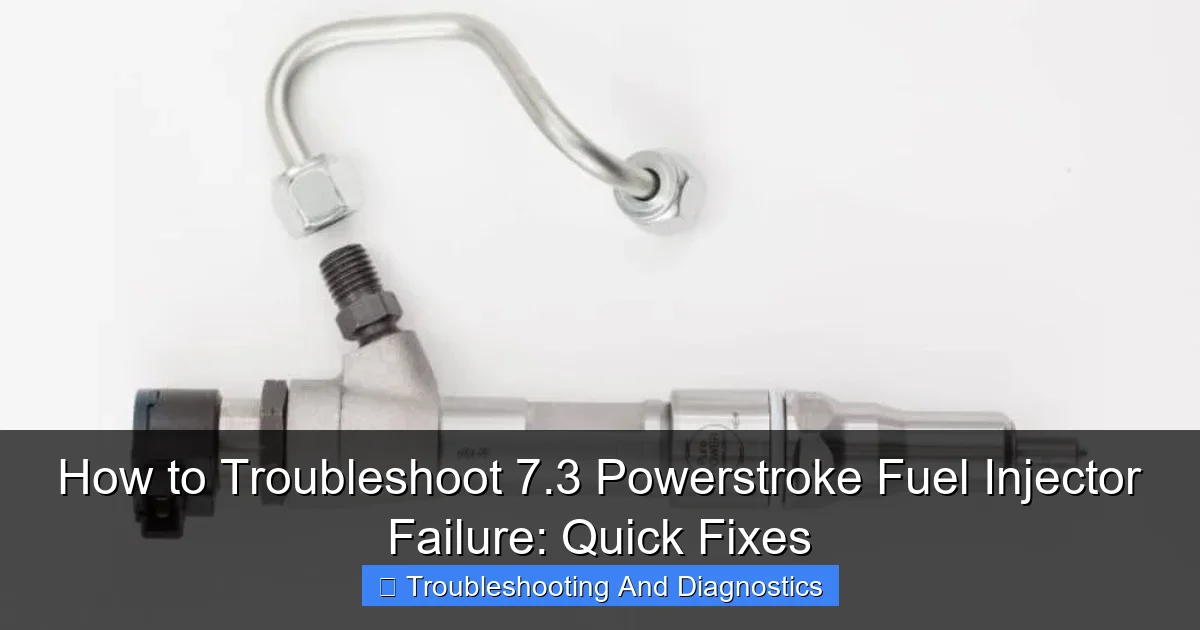 How to Troubleshoot 7.3 Powerstroke Fuel Injector Failure: Quick Fixes - content1 visual guide