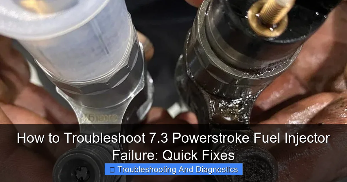 How to Troubleshoot 7.3 Powerstroke Fuel Injector Failure: Quick Fixes - content2 visual guide