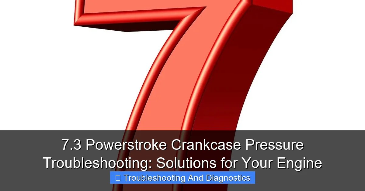 7.3 Powerstroke Crankcase Pressure Troubleshooting: Solutions for Your Engine - content2 visual guide