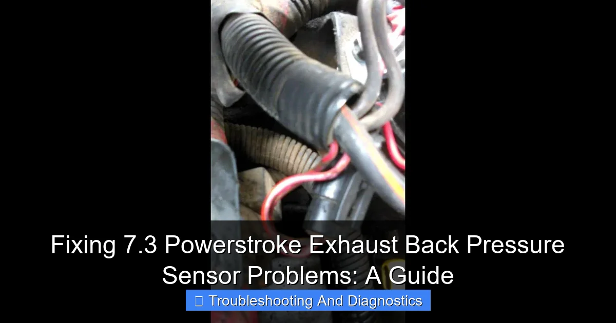 Fixing 7.3 Powerstroke Exhaust Back Pressure Sensor Problems: A Guide - content1 visual guide