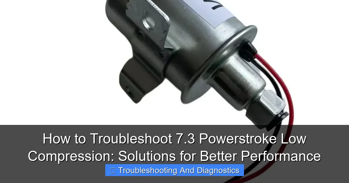 How to Troubleshoot 7.3 Powerstroke Low Compression: Solutions for Better Performance - content2 visual guide