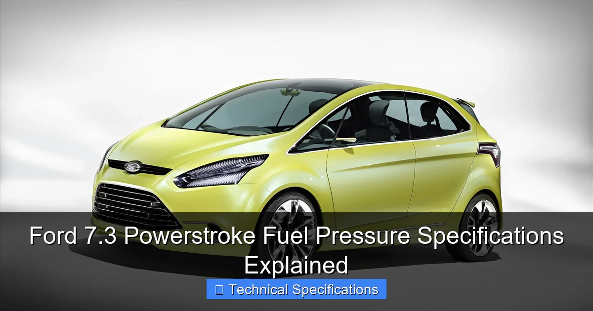 Ford 7.3 Powerstroke Fuel Pressure Specifications Explained - content2 visual guide