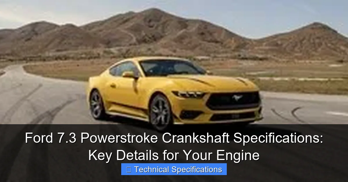 Ford 7.3 Powerstroke Crankshaft Specifications: Key Details for Your Engine - content2 visual guide