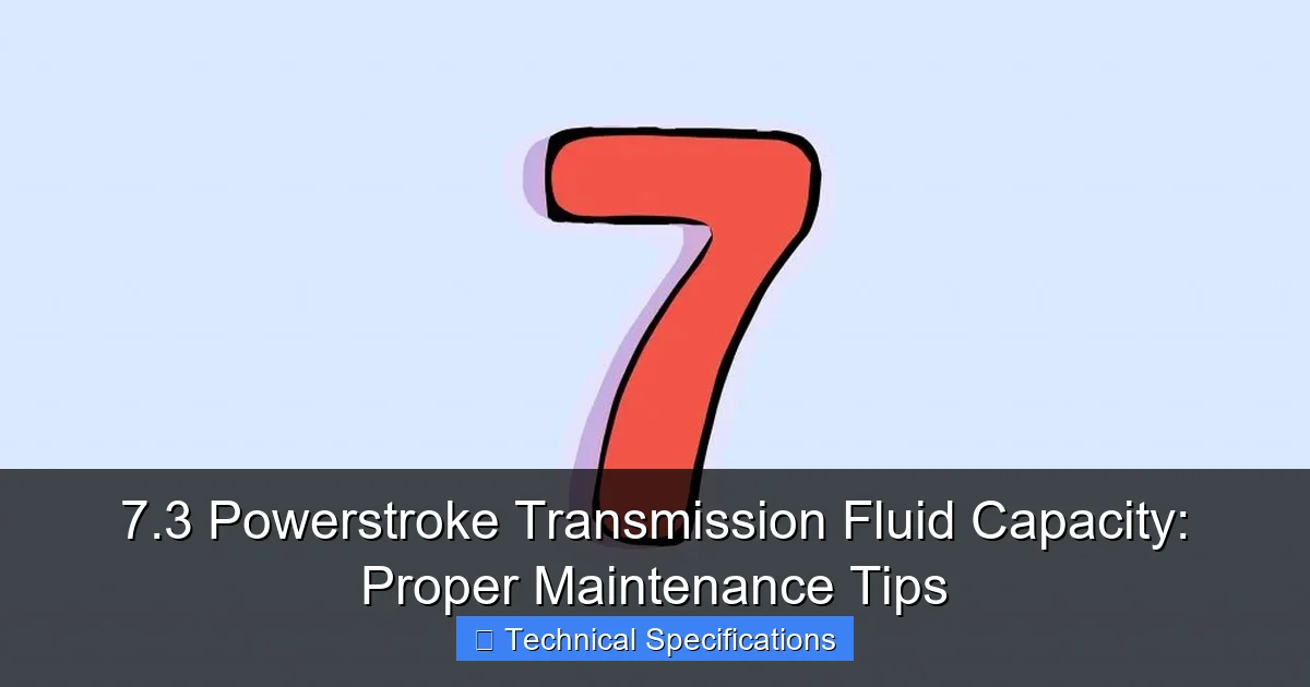 7.3 Powerstroke Transmission Fluid Capacity: Proper Maintenance Tips - content1 visual guide