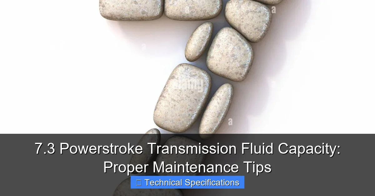 7.3 Powerstroke Transmission Fluid Capacity: Proper Maintenance Tips - content2 visual guide