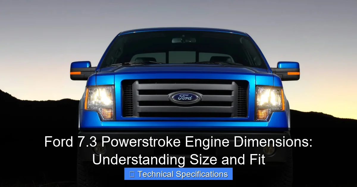 Ford 7.3 Powerstroke Engine Dimensions: Understanding Size and Fit - content1 visual guide