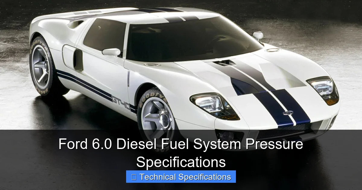 Ford 6.0 Diesel Fuel System Pressure Specifications - content2 visual guide