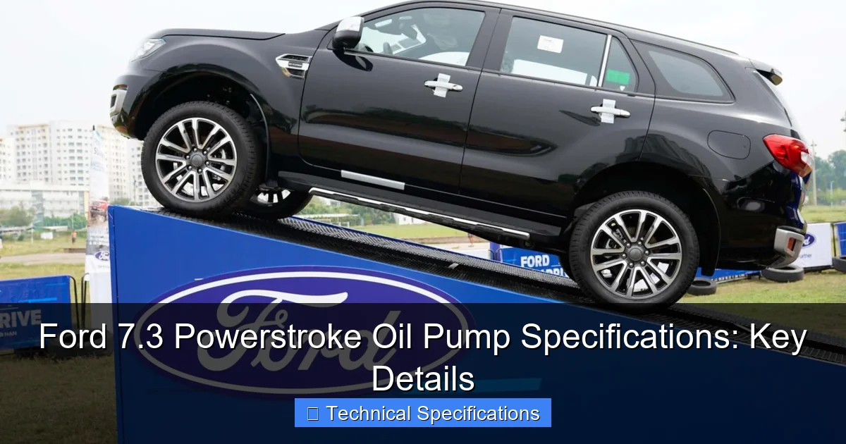 Ford 7.3 Powerstroke Oil Pump Specifications: Key Details - content1 visual guide