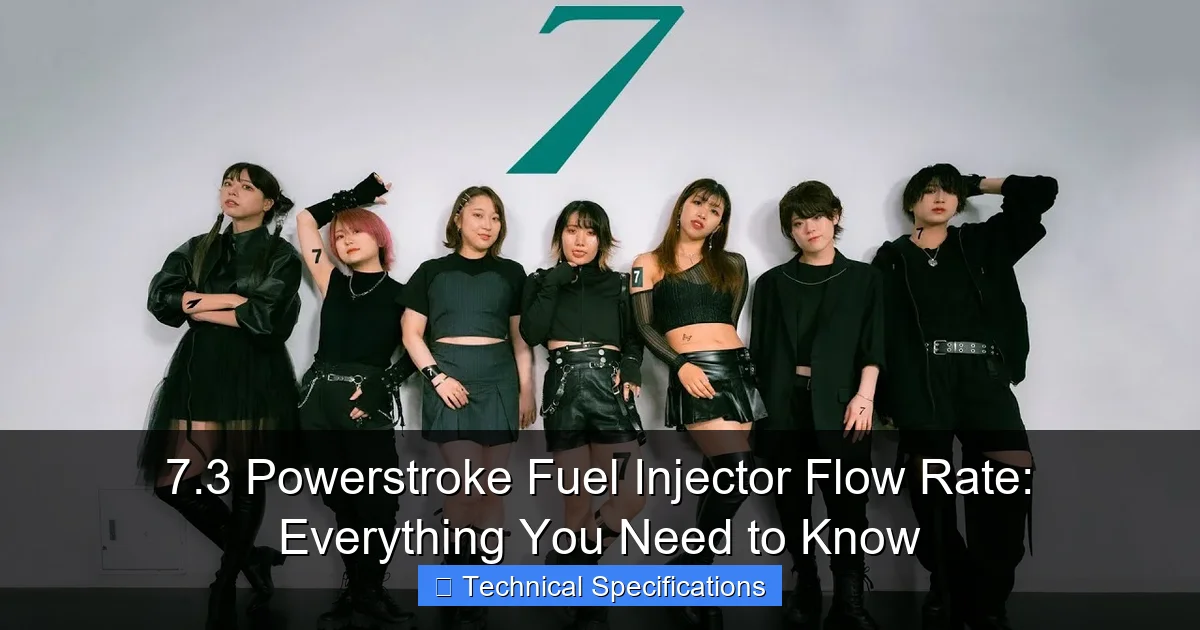 7.3 Powerstroke Fuel Injector Flow Rate: Everything You Need to Know - content1 visual guide