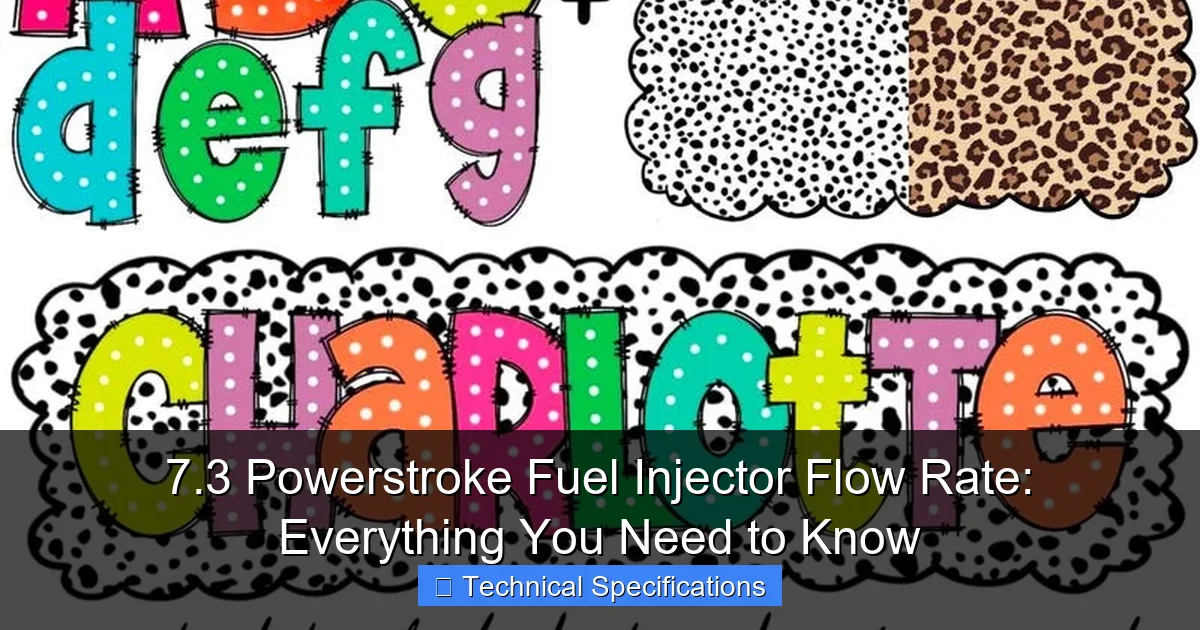 7.3 Powerstroke Fuel Injector Flow Rate: Everything You Need to Know - content2 visual guide