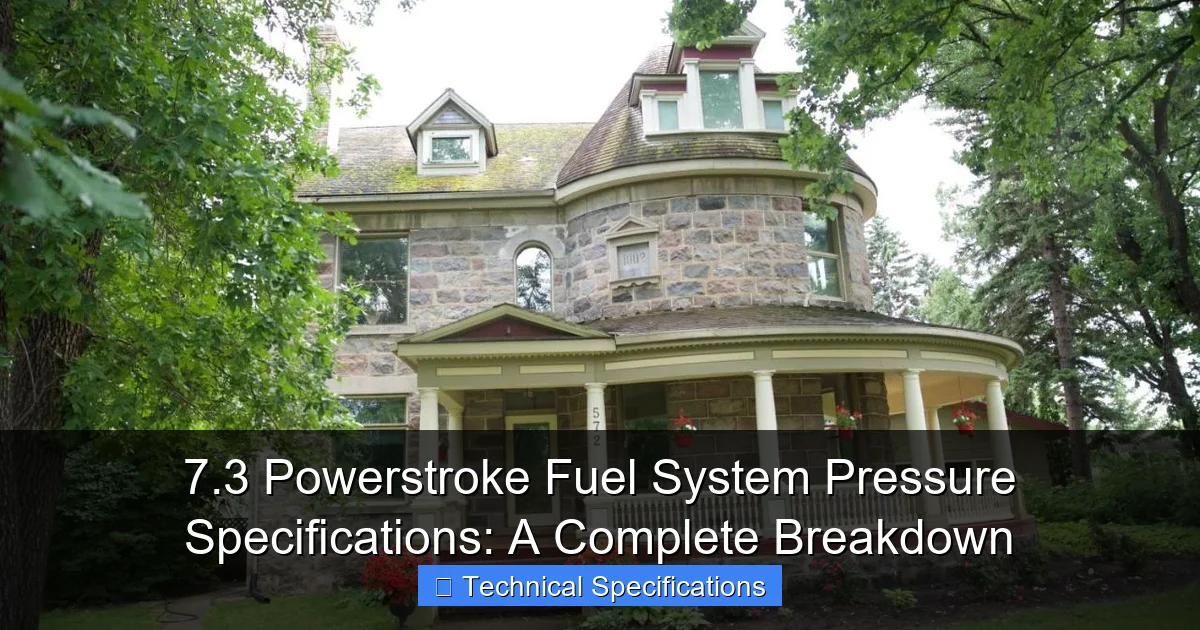 7.3 Powerstroke Fuel System Pressure Specifications: A Complete Breakdown - content1 visual guide