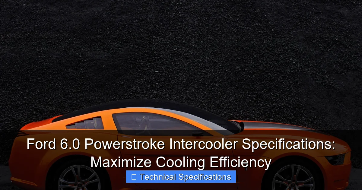 Ford 6.0 Powerstroke Intercooler Specifications: Maximize Cooling Efficiency - content1 visual guide