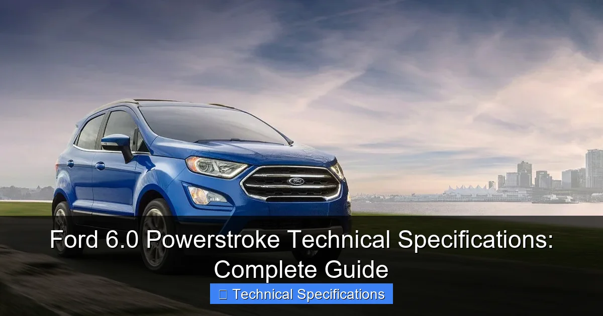 Ford 6.0 Powerstroke Technical Specifications: Complete Guide - content1 visual guide