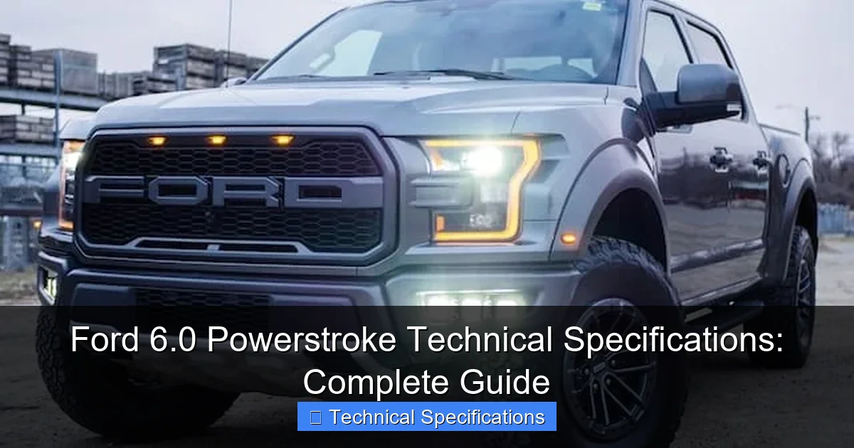 Ford 6.0 Powerstroke Technical Specifications: Complete Guide - content2 visual guide