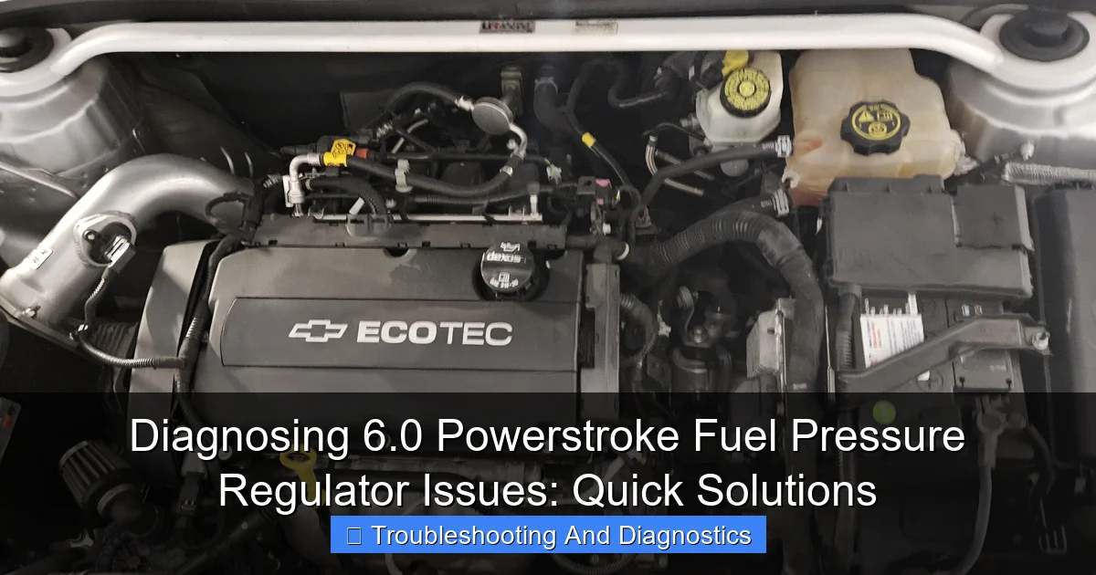 Featured image for Diagnosing 6.0 Powerstroke Fuel Pressure Regulator Issues: Quick Solutions